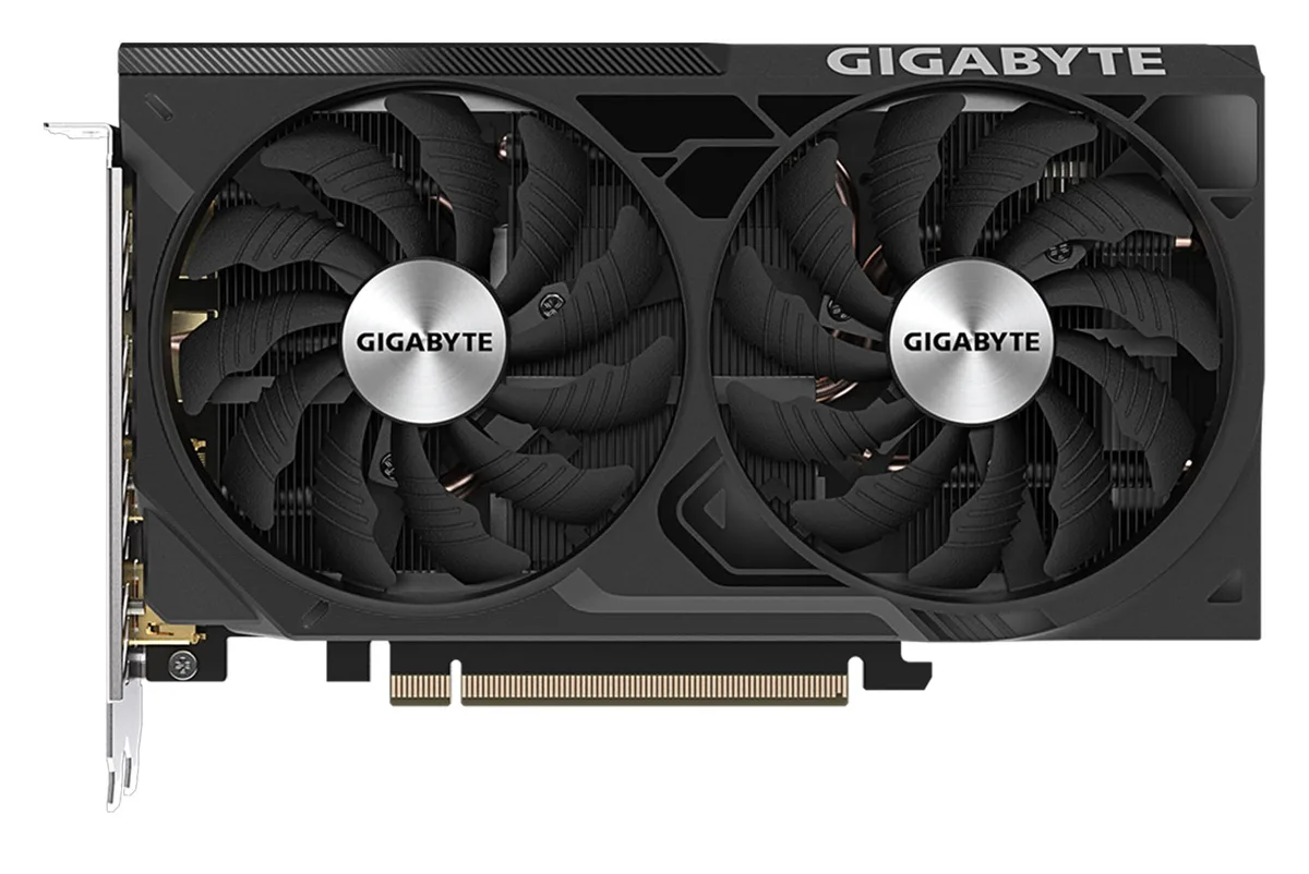 GIGABYTE GIGABYTE GV-N406TWF2OC-8GD GeForce RTX 4060 Ti WINDFORCE OC 8GB graphics card — product photo