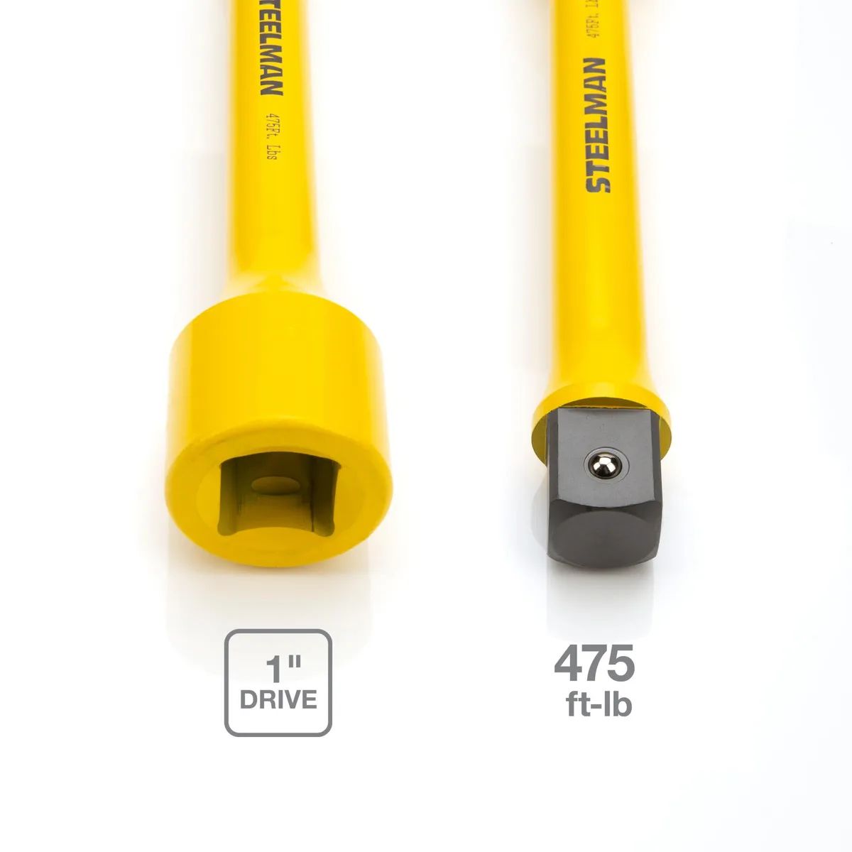 Steelman Steelman 60164 1-Inch Drive Yellow Torque Extension 475 ft-lb 10-Inch — product photo