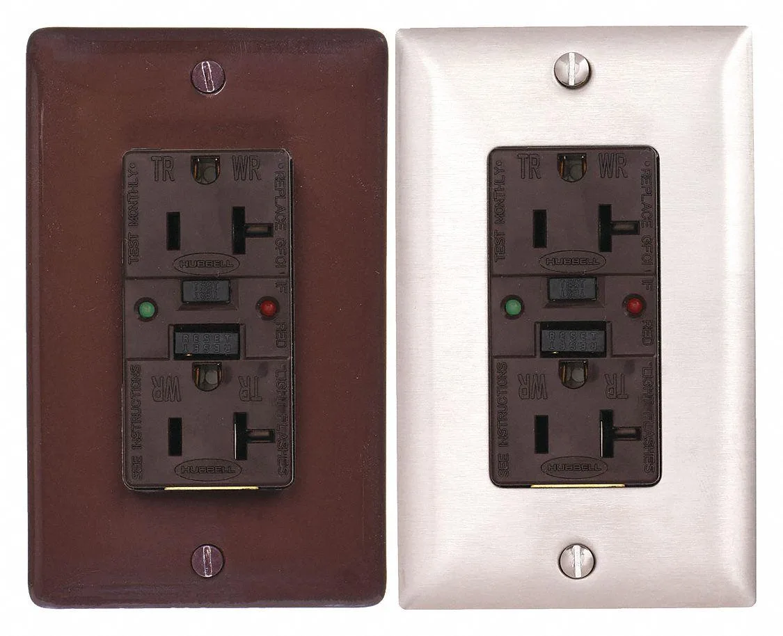 Hubbell Incorporated Hubbell Incorporated GFSG5362 GFCI Receptacle 20A 125VAC 5-20R Brown — product photo