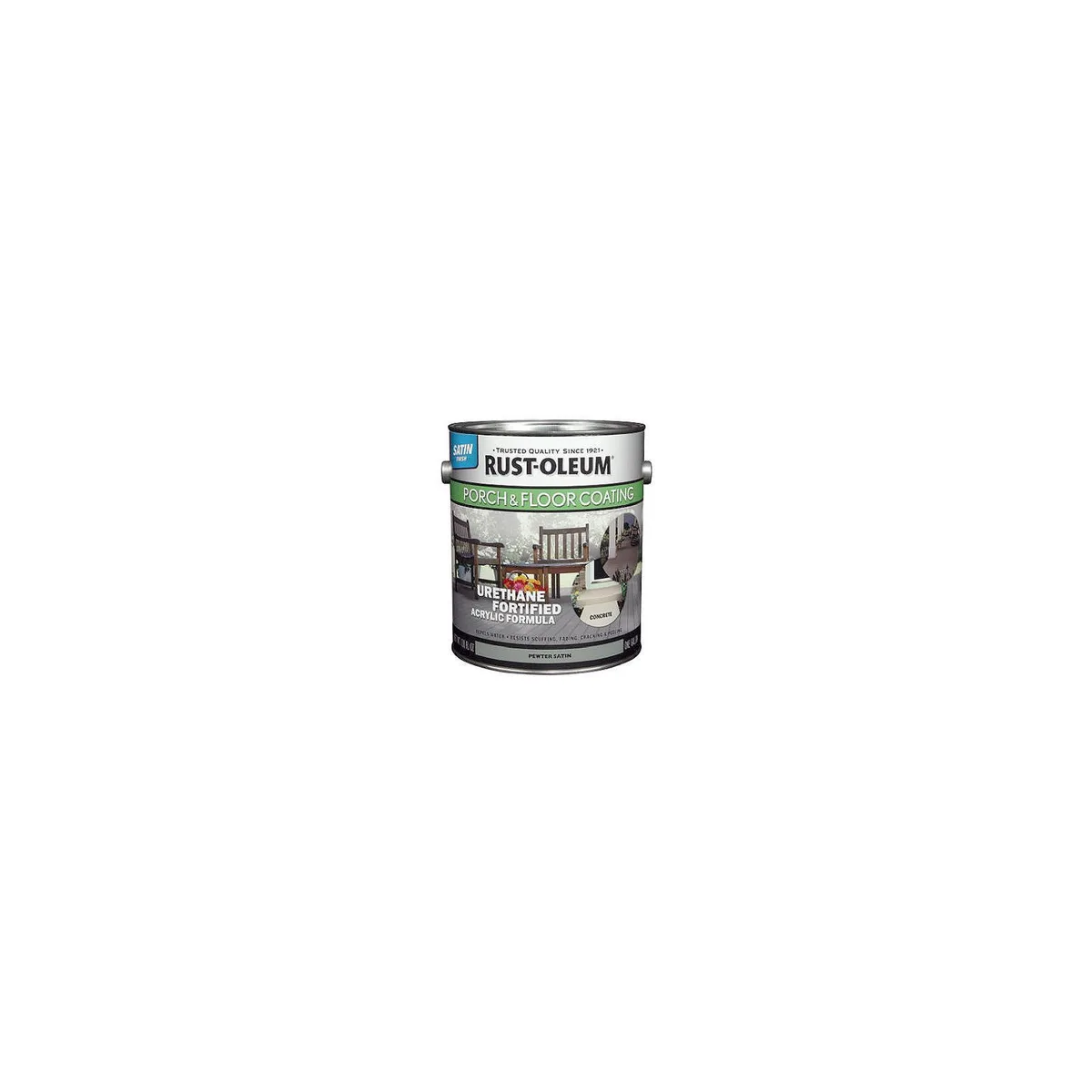 Rust-Oleum Rust-Oleum Satin Urethane Acrylic Floor Coating Pewter 1 gal 320418 — product photo