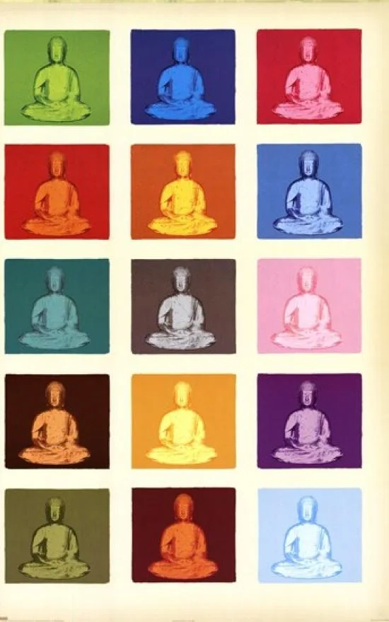 Posterazzi Buddha pop art poster print 22 x 34 inches on heavy stock paper