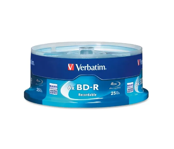 VERBATIM VERBATIM 97457 BD-R 25 GB 16x 25-pack blu-ray media — product photo