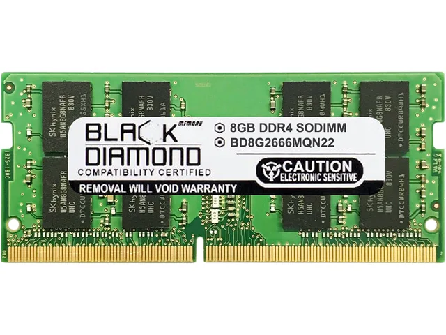 Black Diamond Memory Black Diamond Memory BD8G2666MQN22 8GB DDR4 2666 laptop RAM — product photo