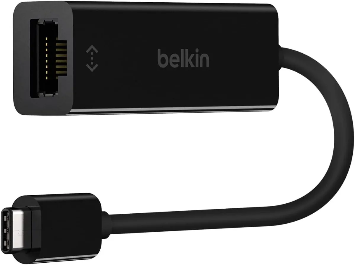 Brainwavz Brainwavz USB-C to Ethernet Adapter Gigabit 1000 Mbps Black — product photo