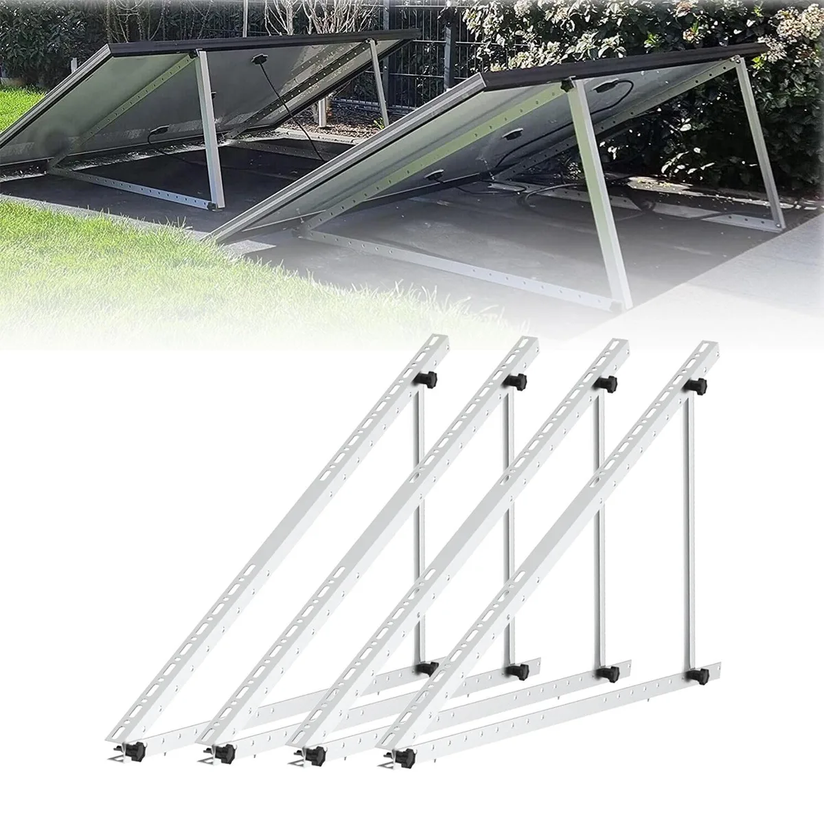 PFCTART PFCTART 114CM 1140mm Adjustable Solar Panel Mount Bracket Kit (2 Sets) — product photo