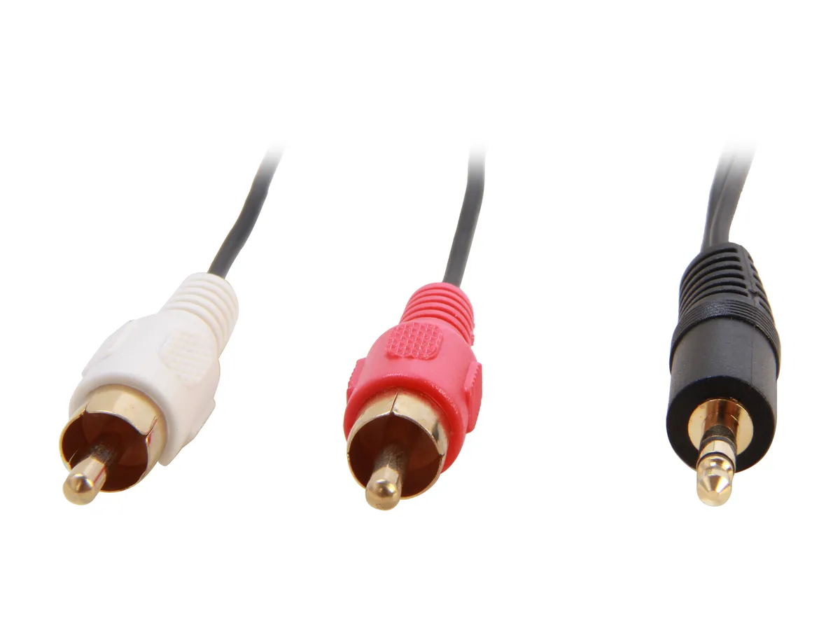 STARTECH STARTECH MU3MMRCA 3.5mm Male to 2x RCA Male 3 ft — product photo