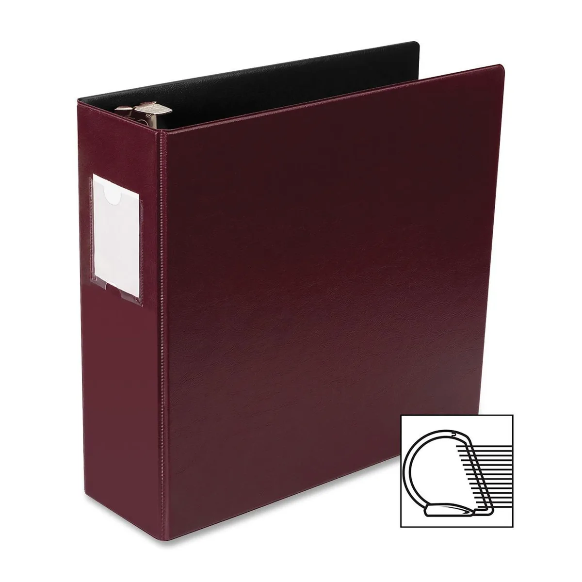 Business Source Business Source 33114 Slant D-Ring Binder 3" Burgundy — product photo