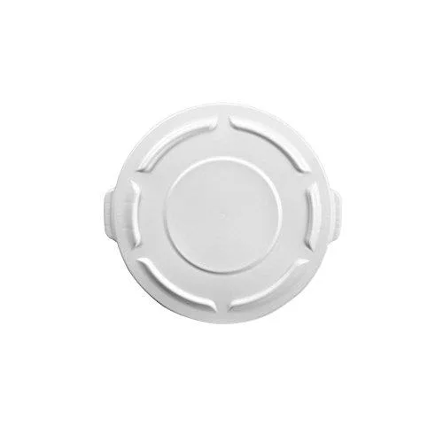 Rubbermaid Rubbermaid FG261960WHT Brute Flat Snap-On Trash Can Top 20G White — product photo