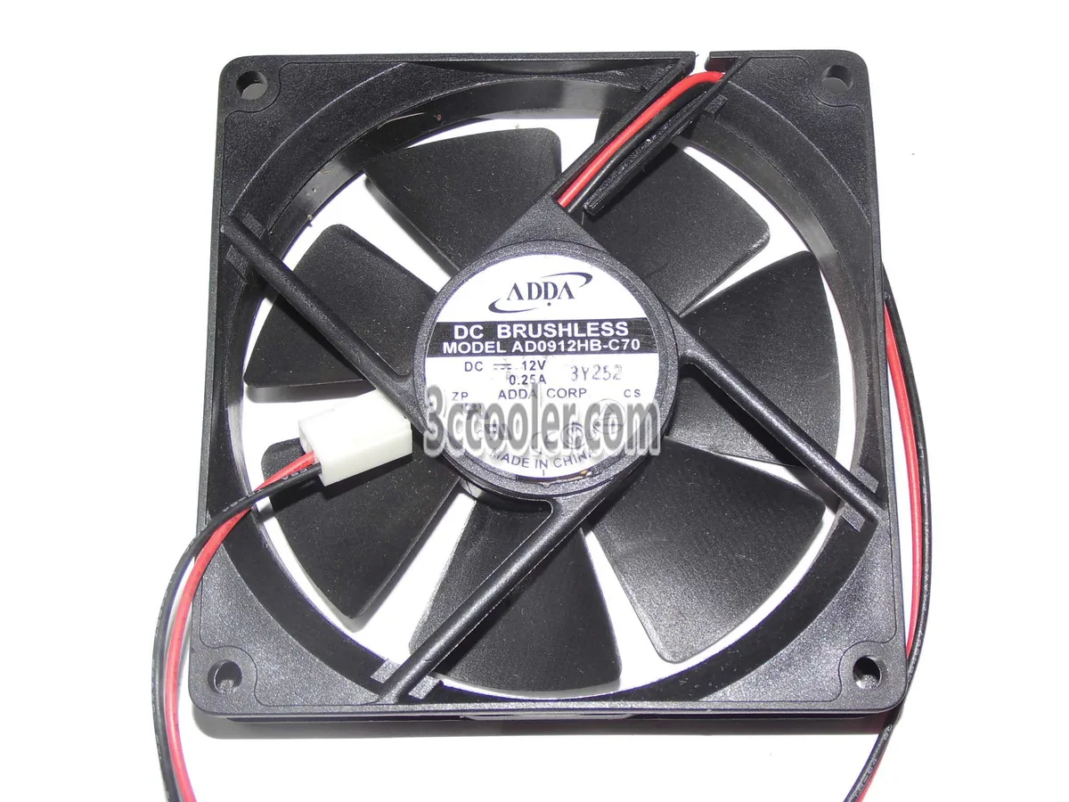 OEM Industries OEM Industries AD0912HB-C70 90x20mm 12V .25A Ball Bearing CPU Cooler — product photo