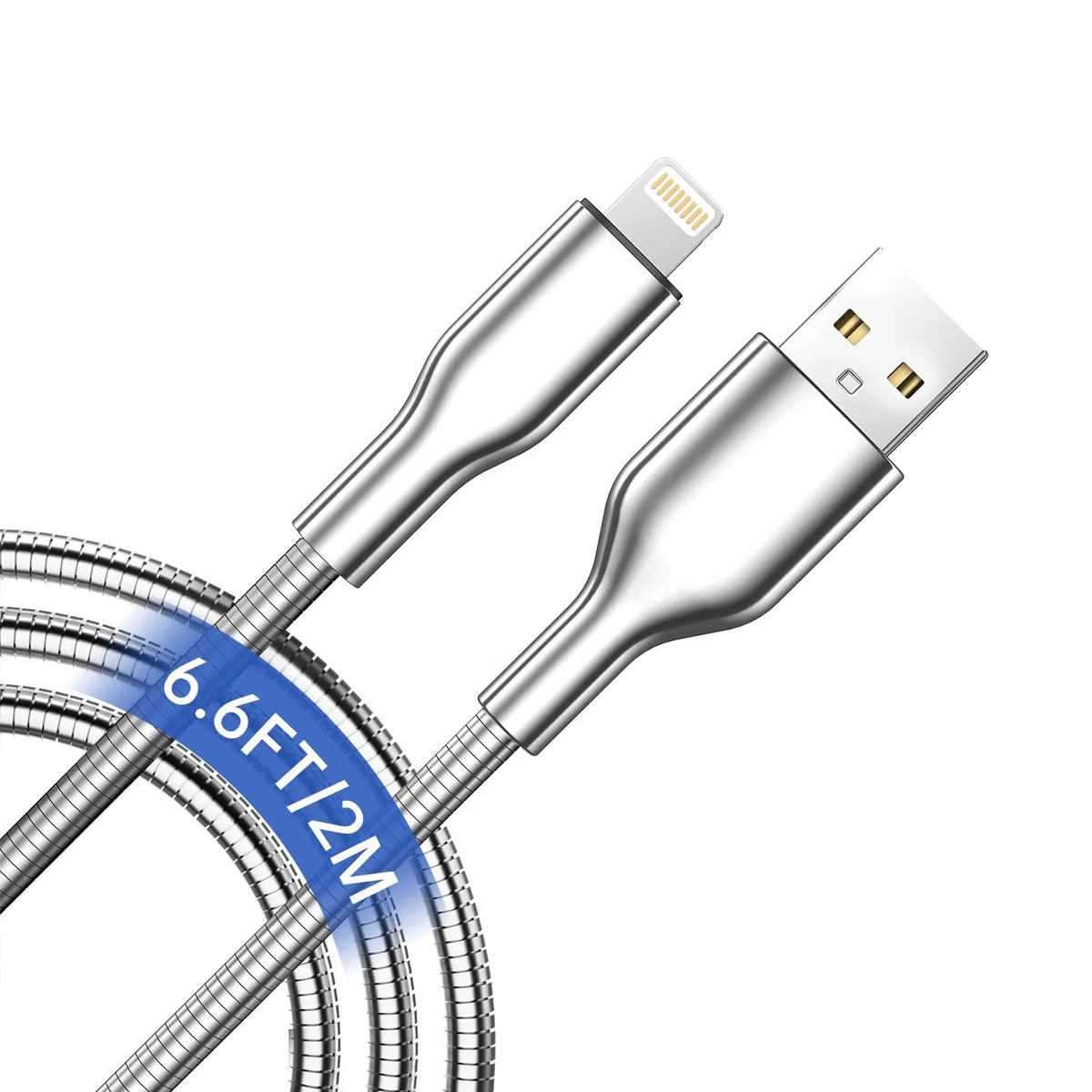 Chopmate Chopmate 6.6ft MFi Lightning Cable Chew Proof Metal 3A 480Mbps — product photo