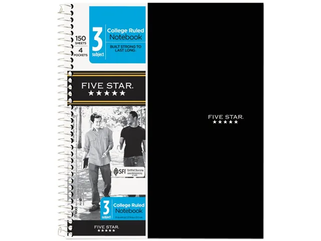 Mead Mead 6210 Five Star 3-Subject Notebook 150 Sheets 11 x 8.50 — product photo