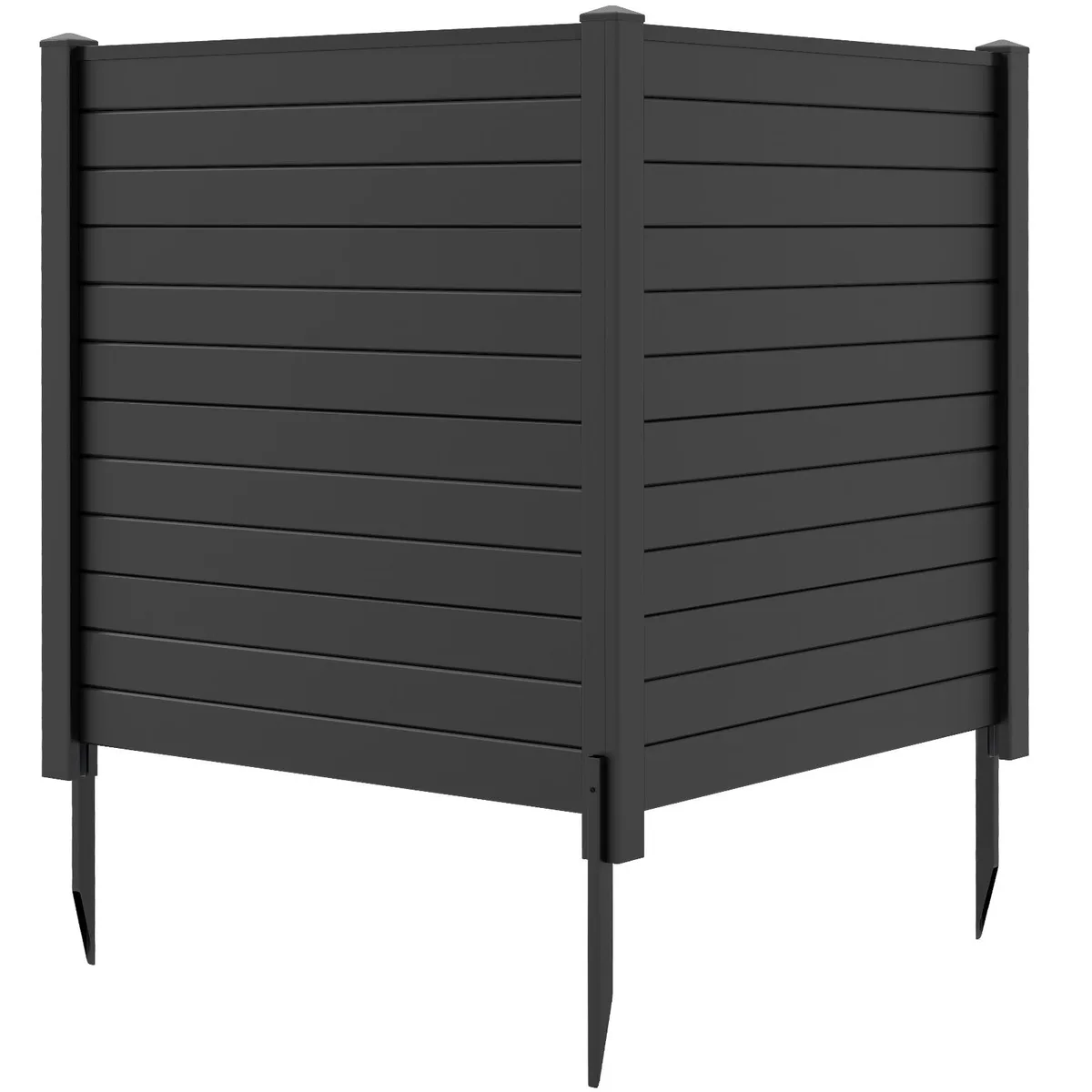 SlickBlue SlickBlue 2-Pack PVC Picket Fencing 48.5" Panels with 14" Stakes — product photo