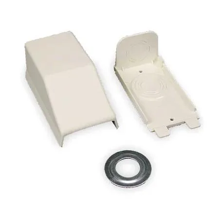 Legrand Legrand 2310A entrance end ivory PVC 2300 raceway — product photo