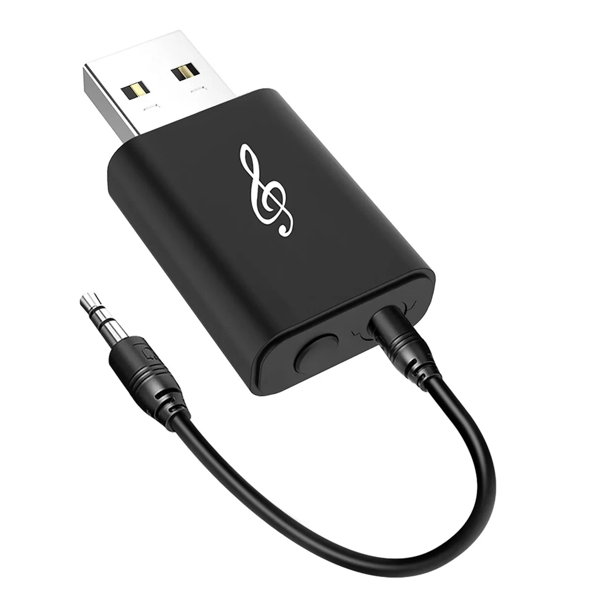  Scosche Bluetooth 5.0 Transmitter Receiver Adapter 3.5mm USB Black — product photo