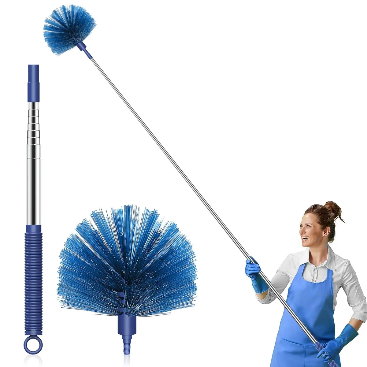 Metra Cobweb Duster with 90-inch Extension Pole, Black — product photo