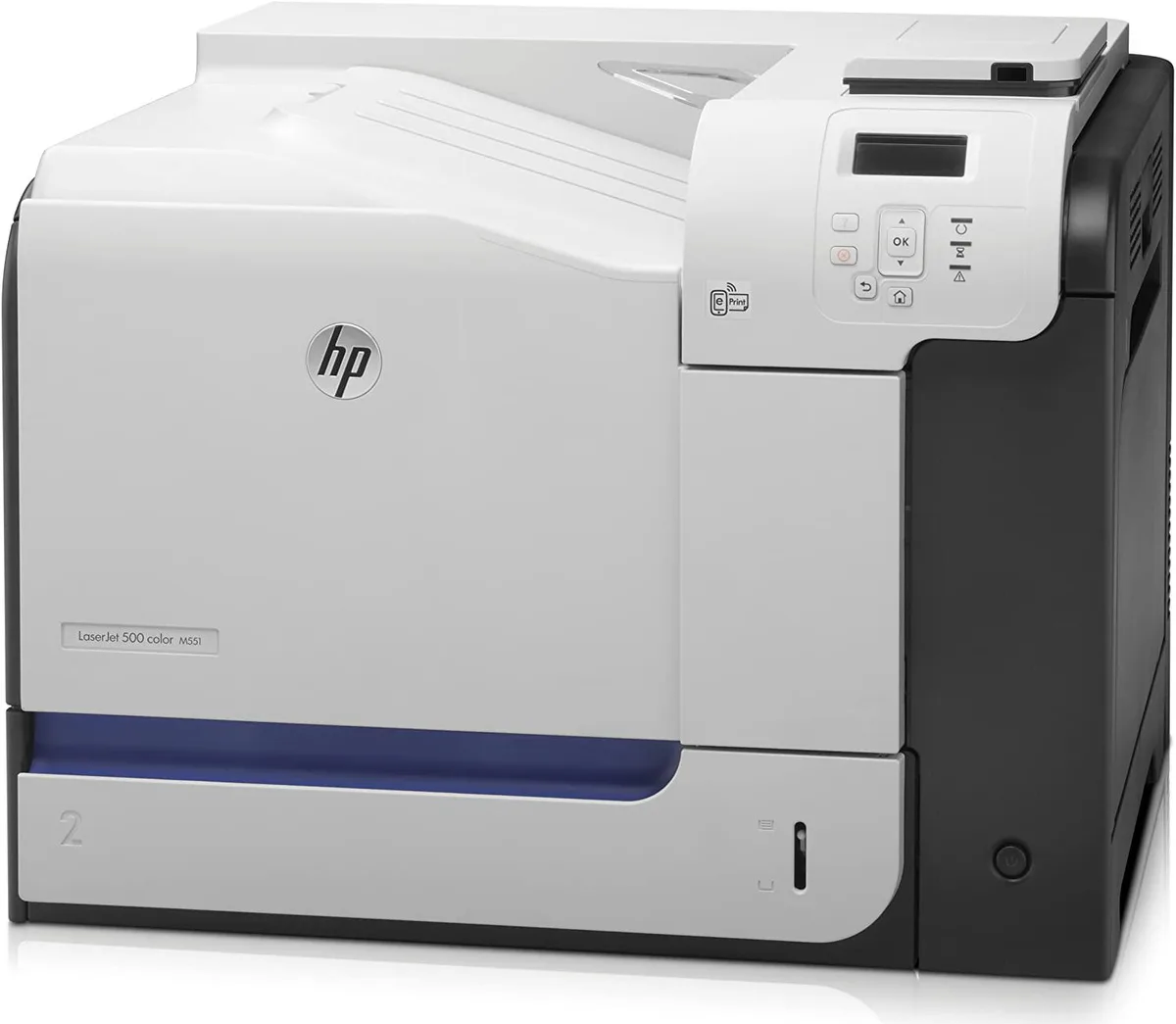 HPE HPE LaserJet Enterprise M551N laser printer with toner bundle — product photo