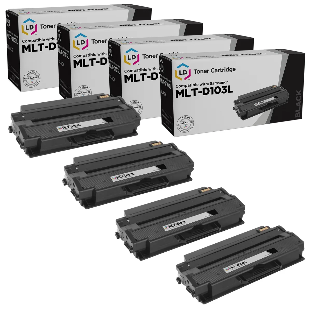 LD Products LD Products MLT-D103L High Yield Black Toner Cartridge 4-Pack — product photo
