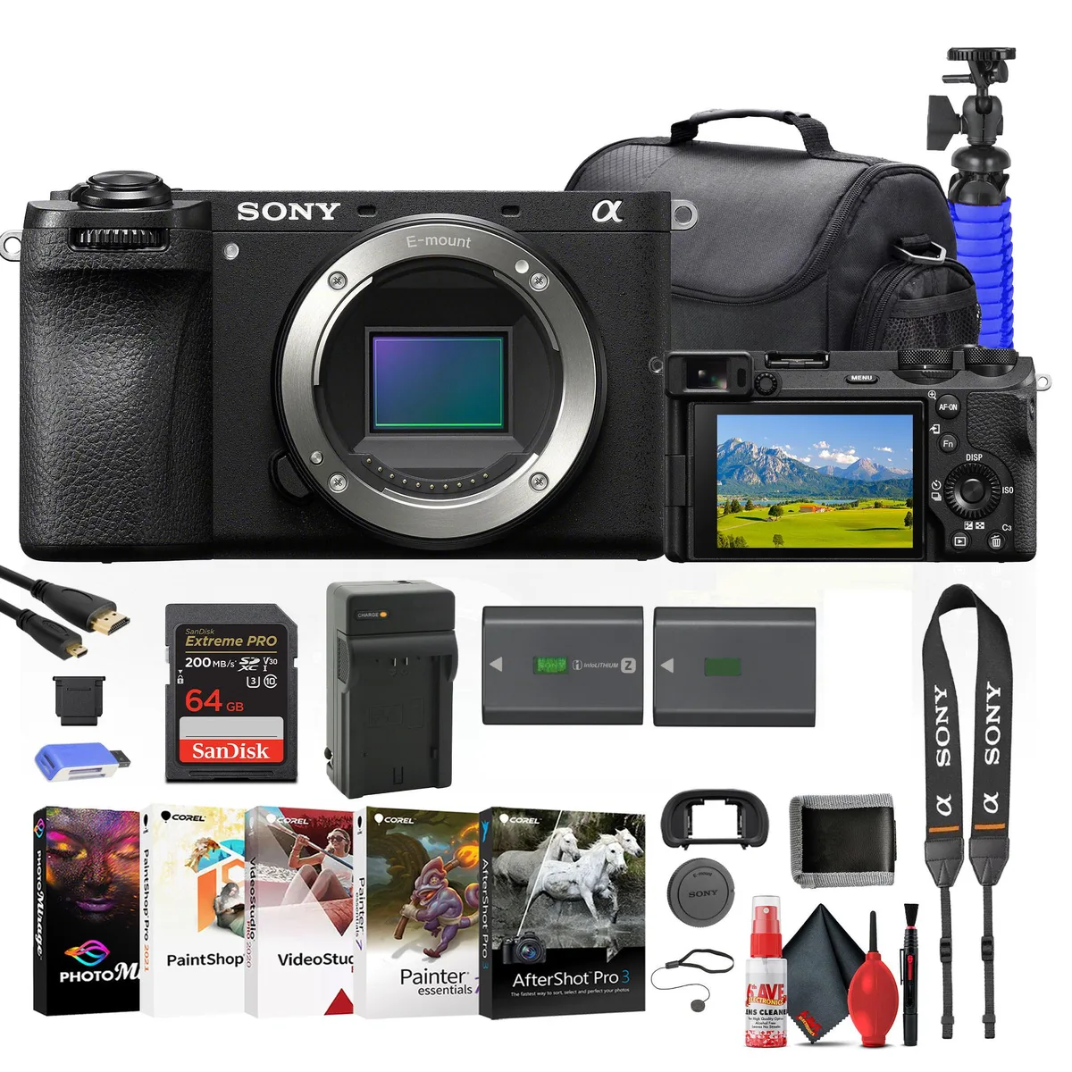 Sony Sony Alpha a6700 Mirrorless Camera Kit 26MP 64GB Card NP-FZ100 Battery — product photo