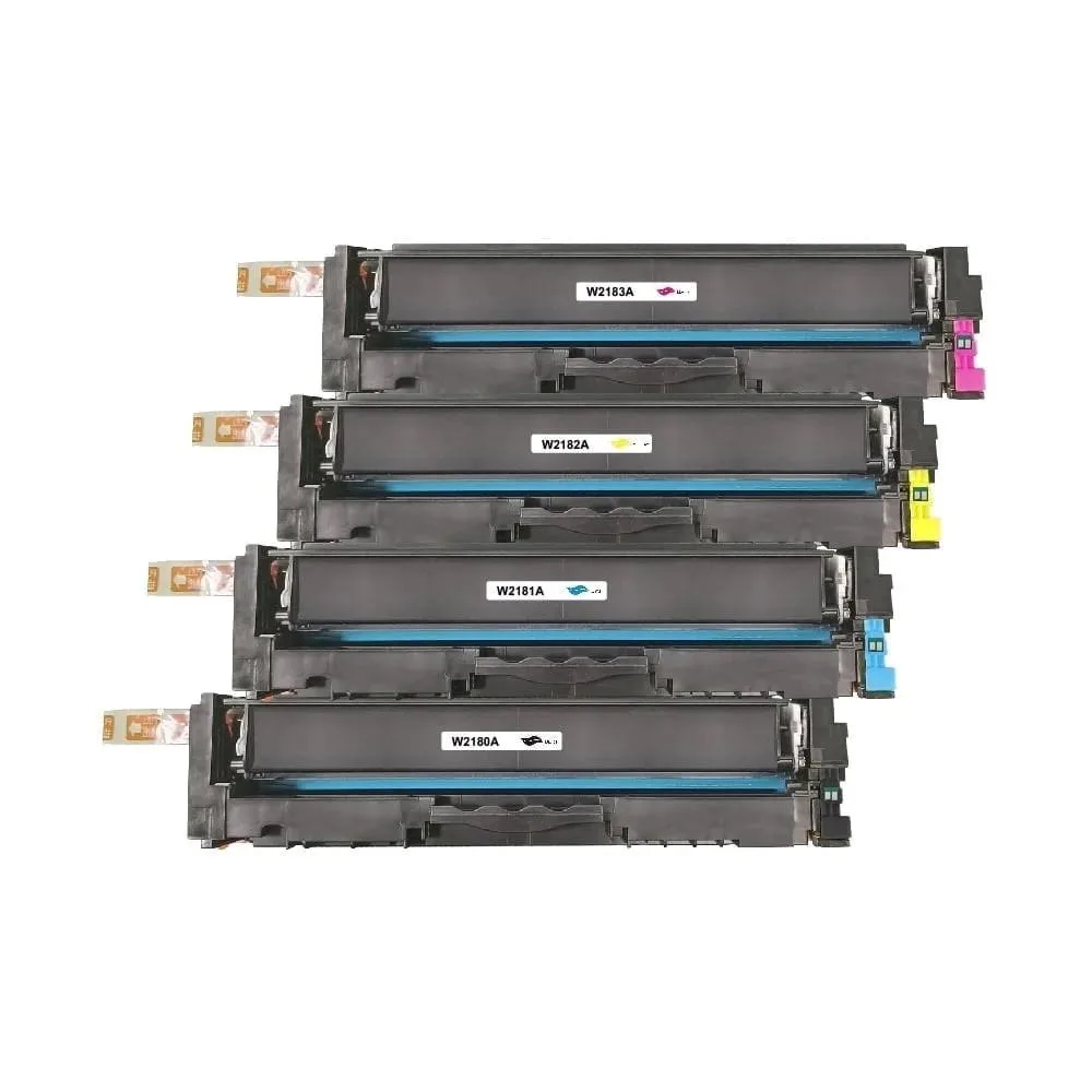 New Brand New Brand W218A 4 Pack High Yield B/C/Y/M Toner Cartridges With Chip — product photo