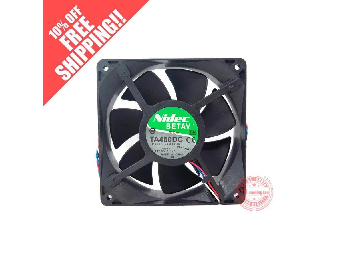 Fans Fans 12038 DC 12V 1.4A Dell 390 TA450DC B35502-35 case fan — product photo