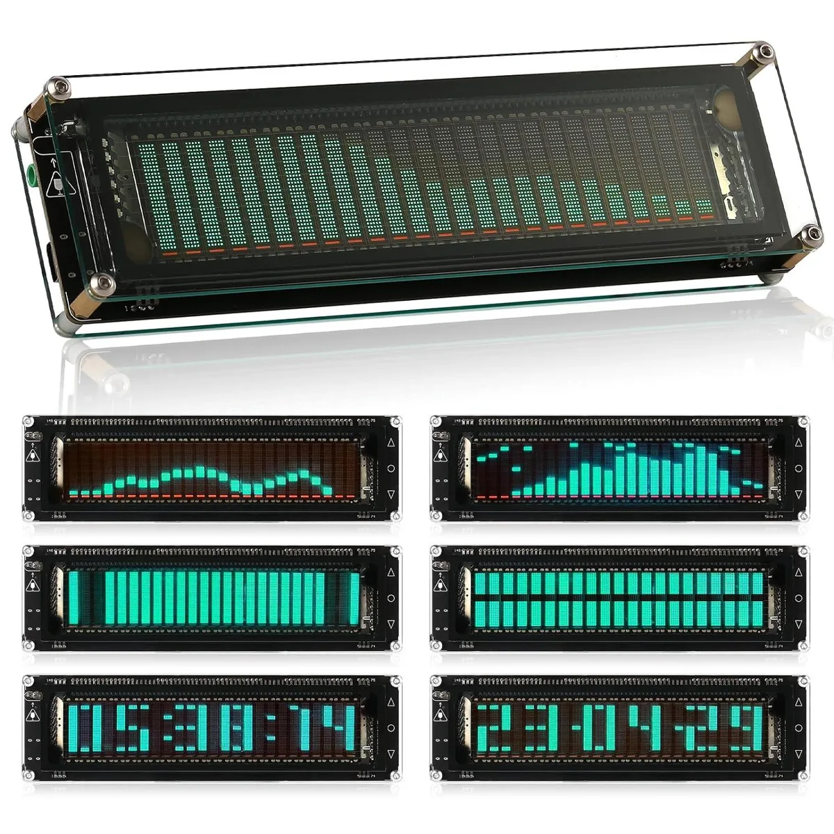 LORDWORLD LORDWORLD AK2515 Pro Audio Spectrum Analyzer VFD Display MIC Input AGC — product photo