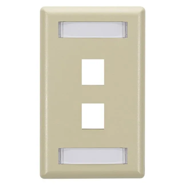 Black Box Corporation Black Box Corporation WPT460 2-socket network faceplate — product photo