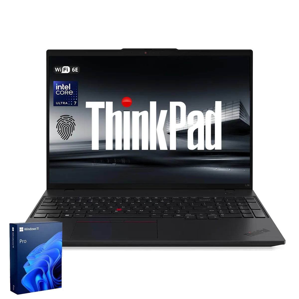 Lenovo Lenovo ThinkPad L16 Gen 2 Intel Core Ultra 7 255U 16" FHD+ 64GB DDR5 1TB SSD business laptop — product photo