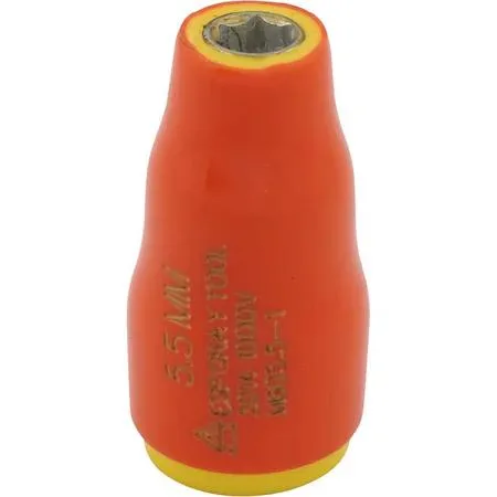 Gray Tools 5.5mm insulated socket with orange and yellow safety layers