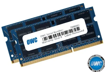 OWC OWC OWC1600DDR3S12S 12GB (8GB+4GB) DDR3L 1600MHz SODIMM memory upgrade — product photo
