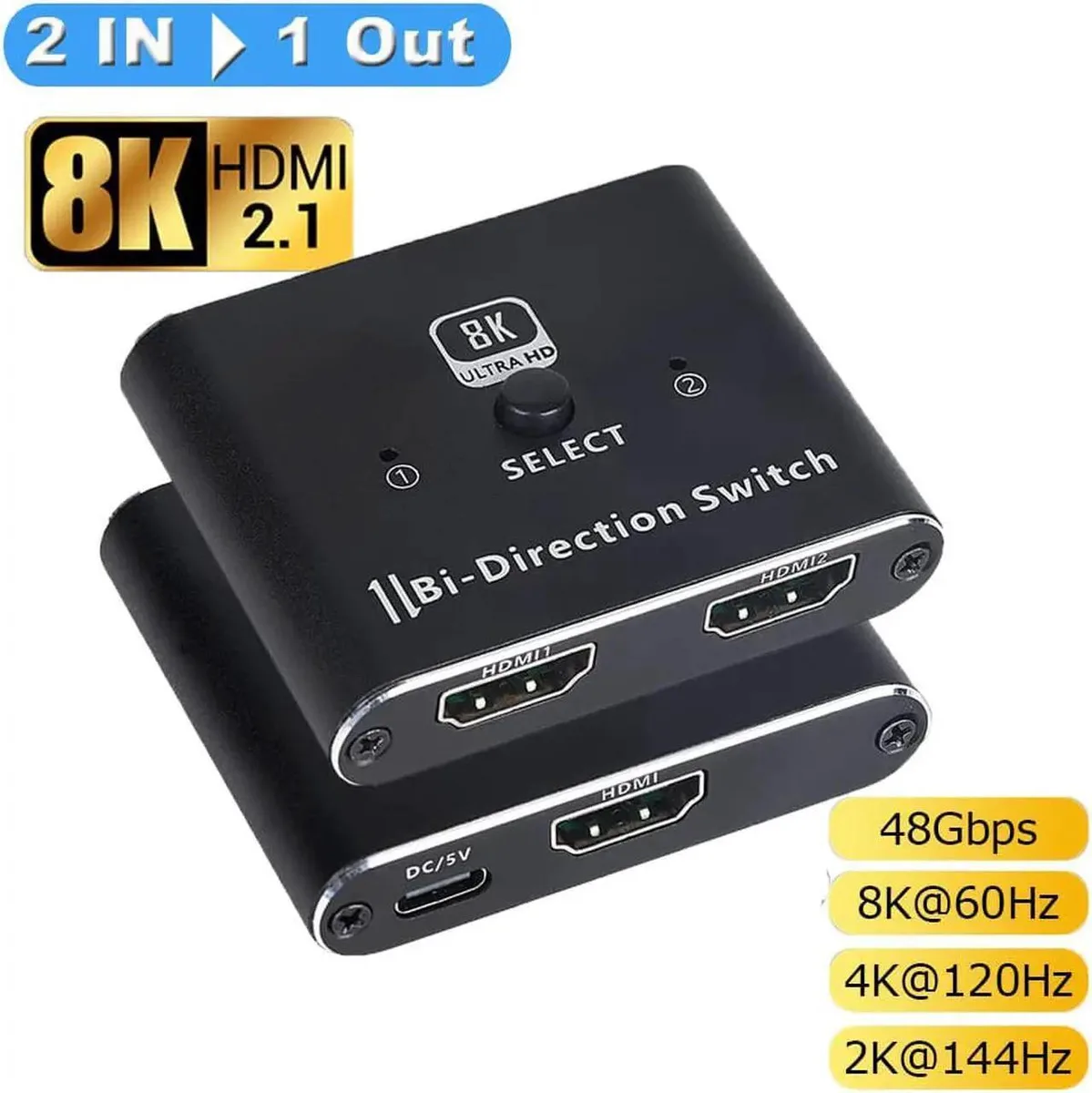 Vszerda Vszerda 8K@60Hz HDMI 2.1 Bi-Directional Switch Splitter — product photo