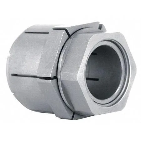 Steel keyless bushing, oil-dipped finish, single nut locking assembly