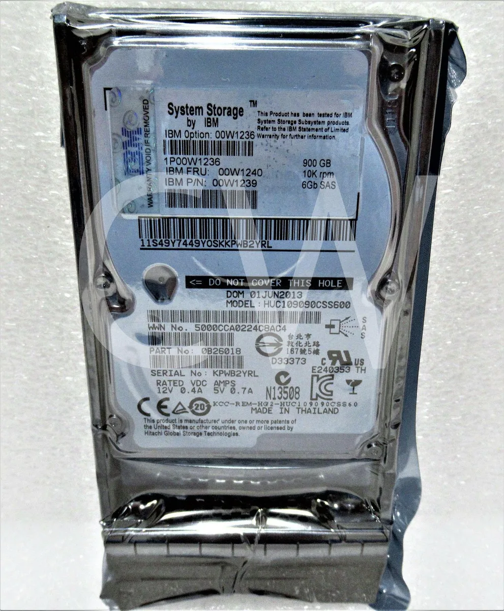 IBM IBM HUC109090CSS600 900GB 10000RPM 2.5" SAS 15MM internal hard drive — product photo