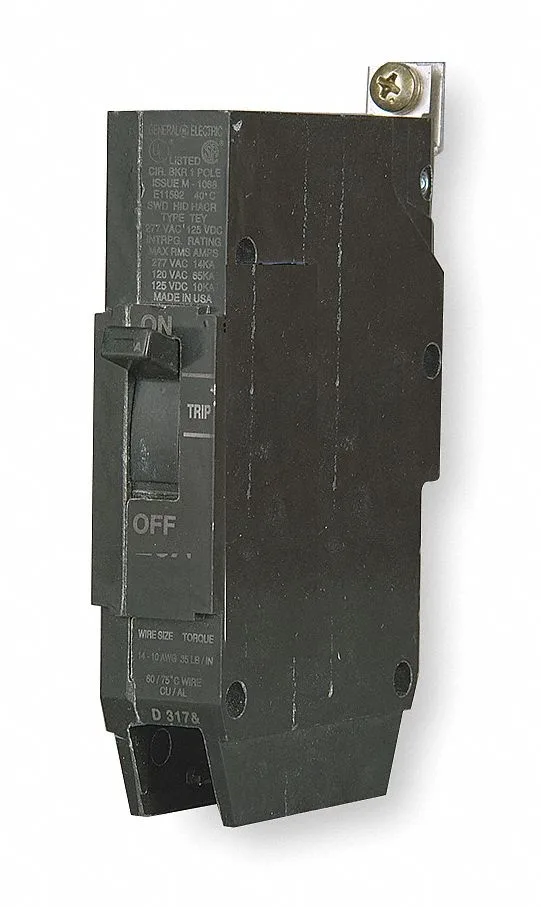 GE GE TEY125 Molded Case Circuit Breaker 25A 1 Pole 277/480V AC — product photo