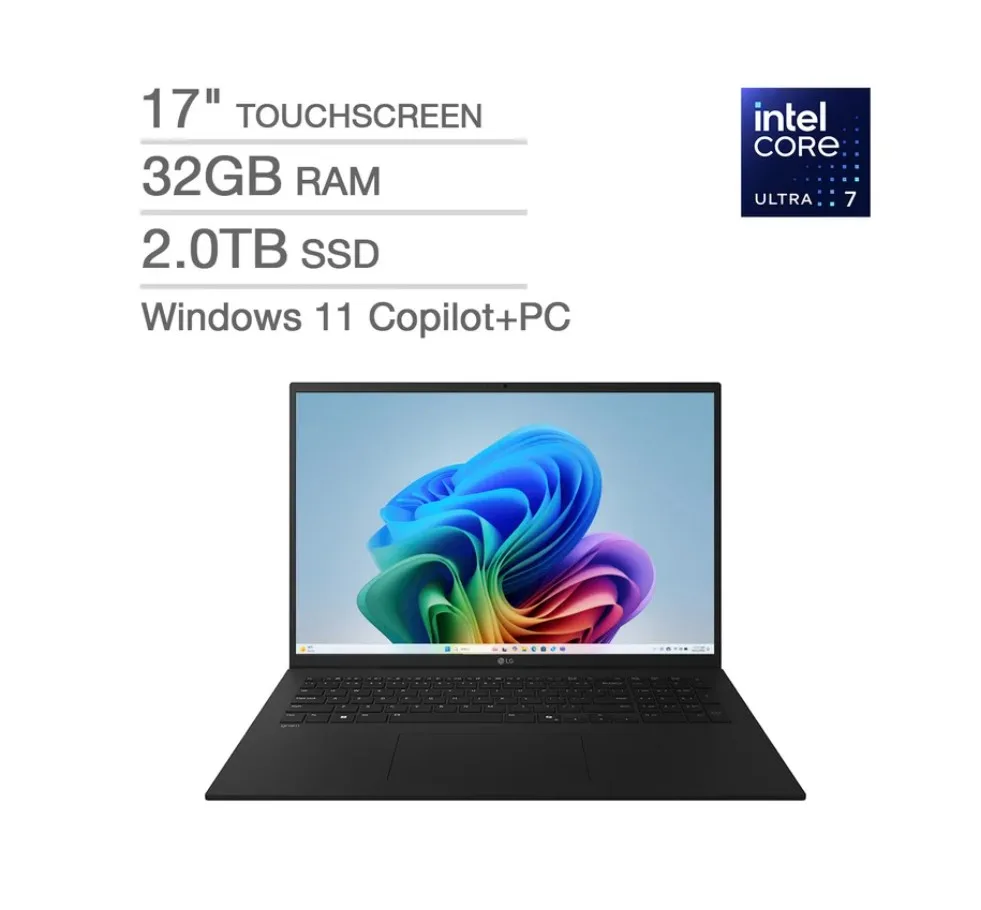 LG Electronics LG Electronics 17Z90TL-H.AUB7U1 laptop Intel Core Ultra 7 258V 32GB 2 TB 17.0" Touchscreen — product photo