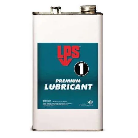 White plastic one-gallon jug with amber liquid and red label