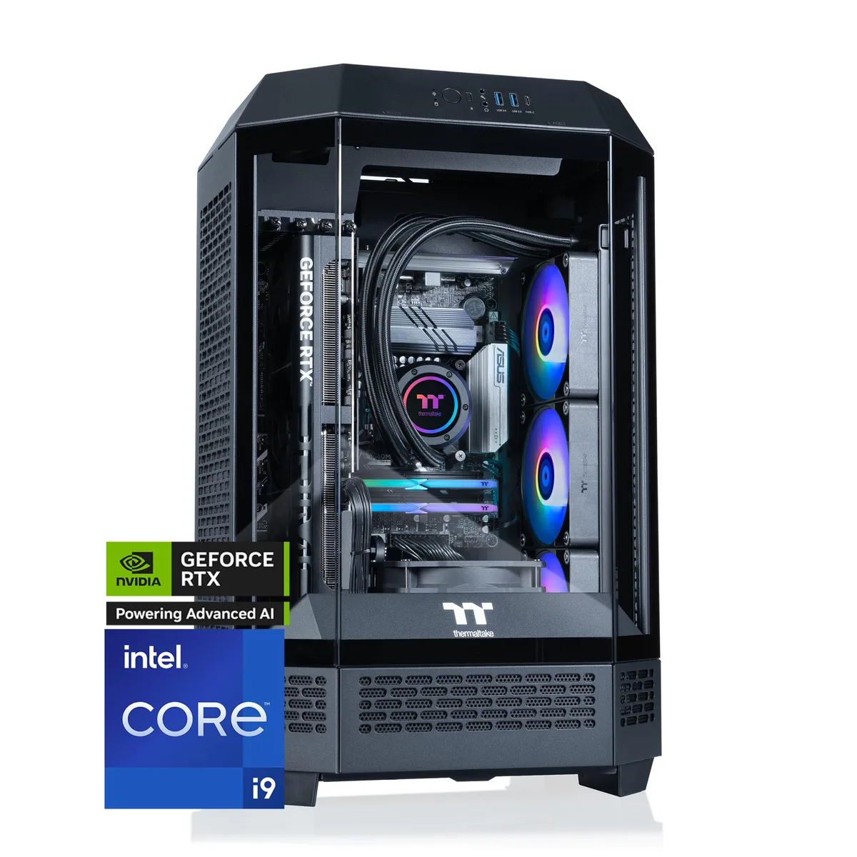 Thermaltake Thermaltake T3BK-B760-570-LCS gaming PC i9-14900KF 32GB DDR5 RTX 5070 1TB — product photo