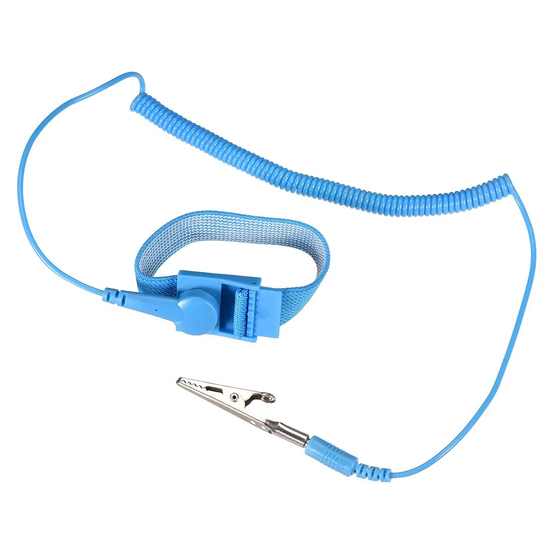 Unique-Bargains Unique-Bargains Anti-Static Wrist Strap Kit 1.7M Coiled Wire .1s Grounding — product photo