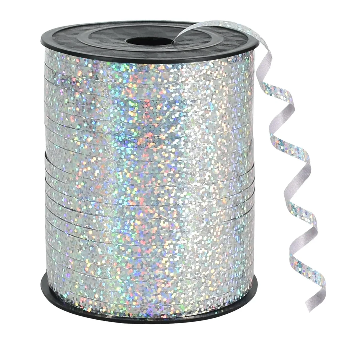  BEISHIDA 500 Yards Silver Curling Ribbon 5 mm Floral Arrangement — product photo