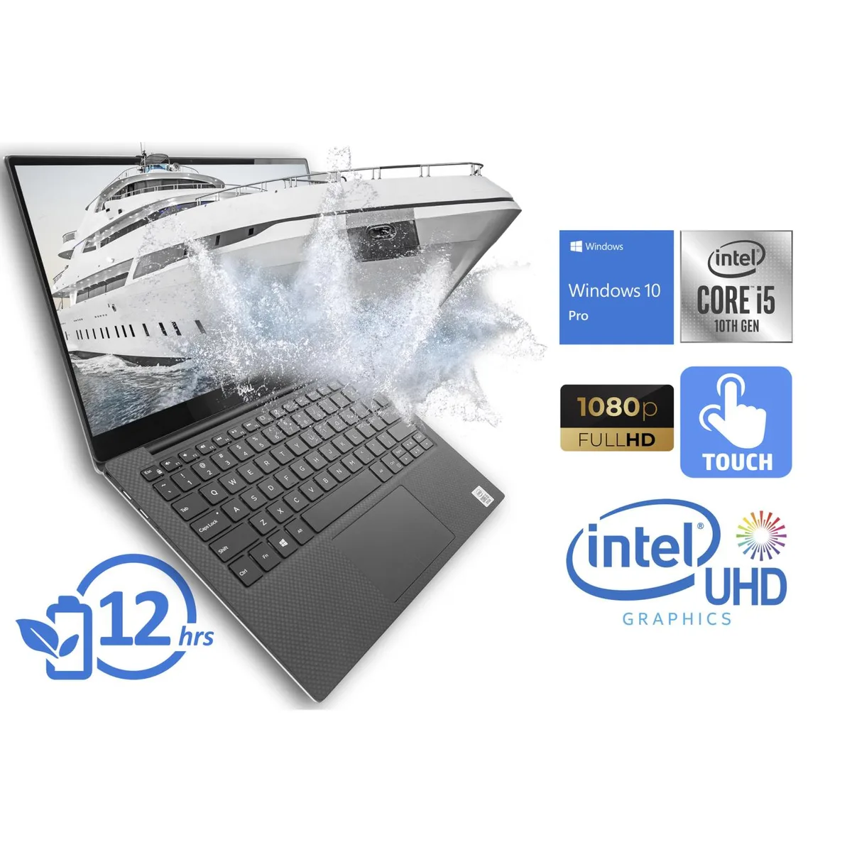 DELL DELL XPS 7390 laptop i5-10210U 8GB 256GB NVMe 13.3" FHD Touch — product photo