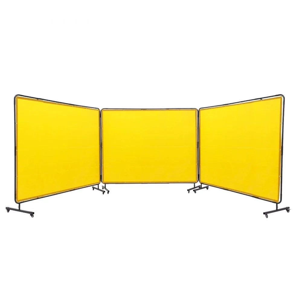 VEVOR VEVOR XU-2318 3-panel welding screen 6' x 8' yellow — product photo