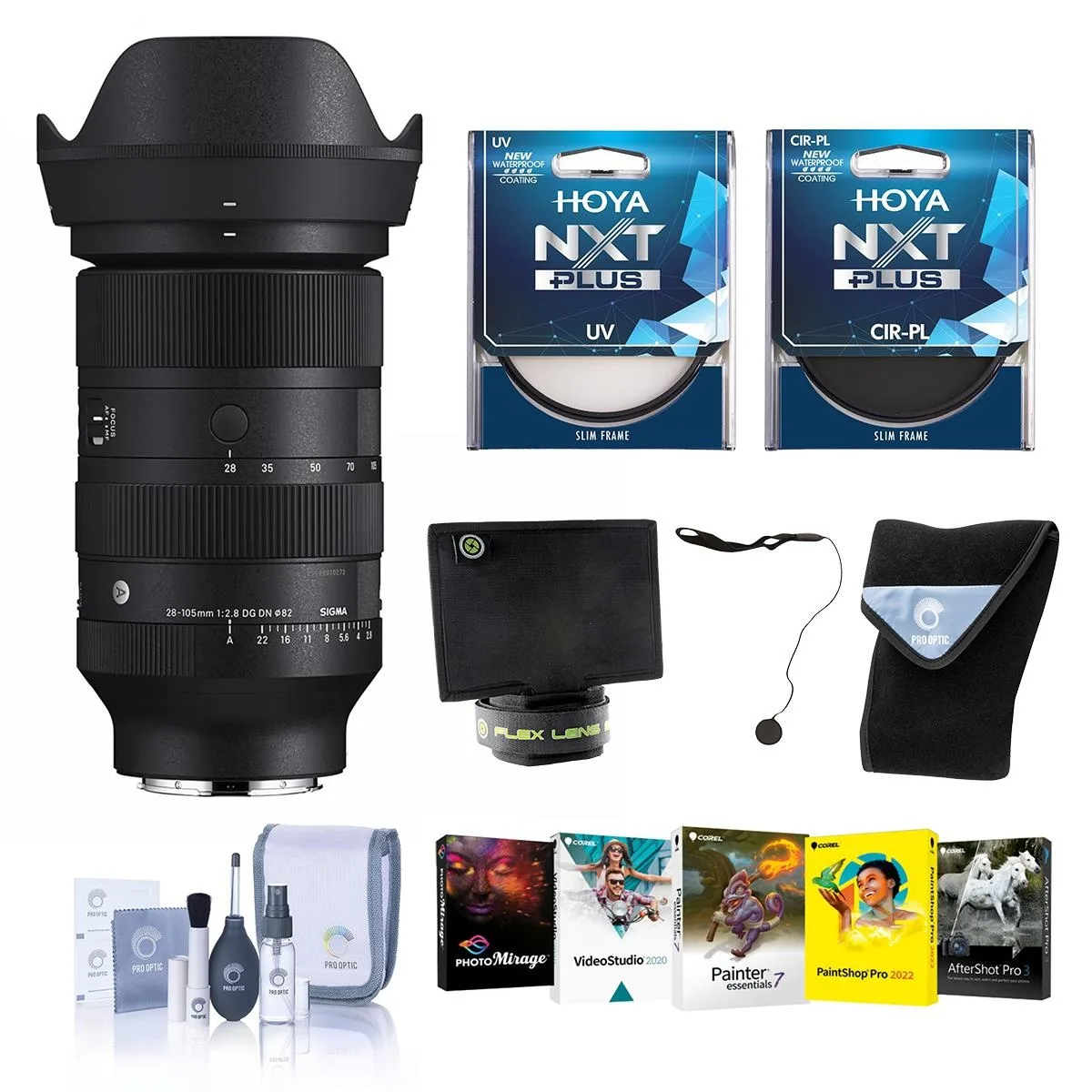 SIGMA SIGMA 28-105mm f/2.8 DG DN Art Sony E Pro Filter Kit camera lens — product photo