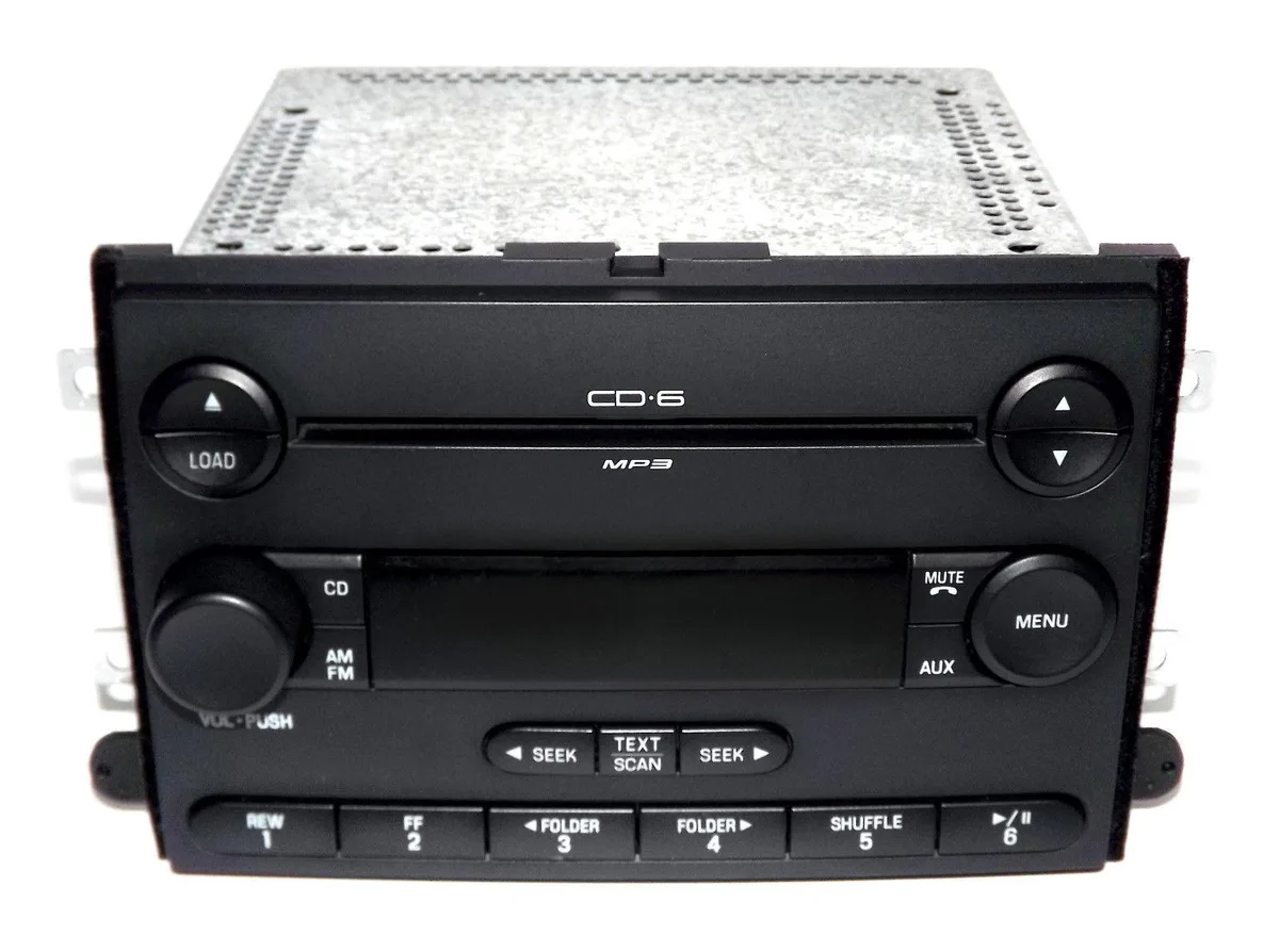 1 Factory Radio 1 Factory Radio 6E5T-18C815-AL receiver AM FM 6 CD mp3 2006-13 Ford Mercury — product photo