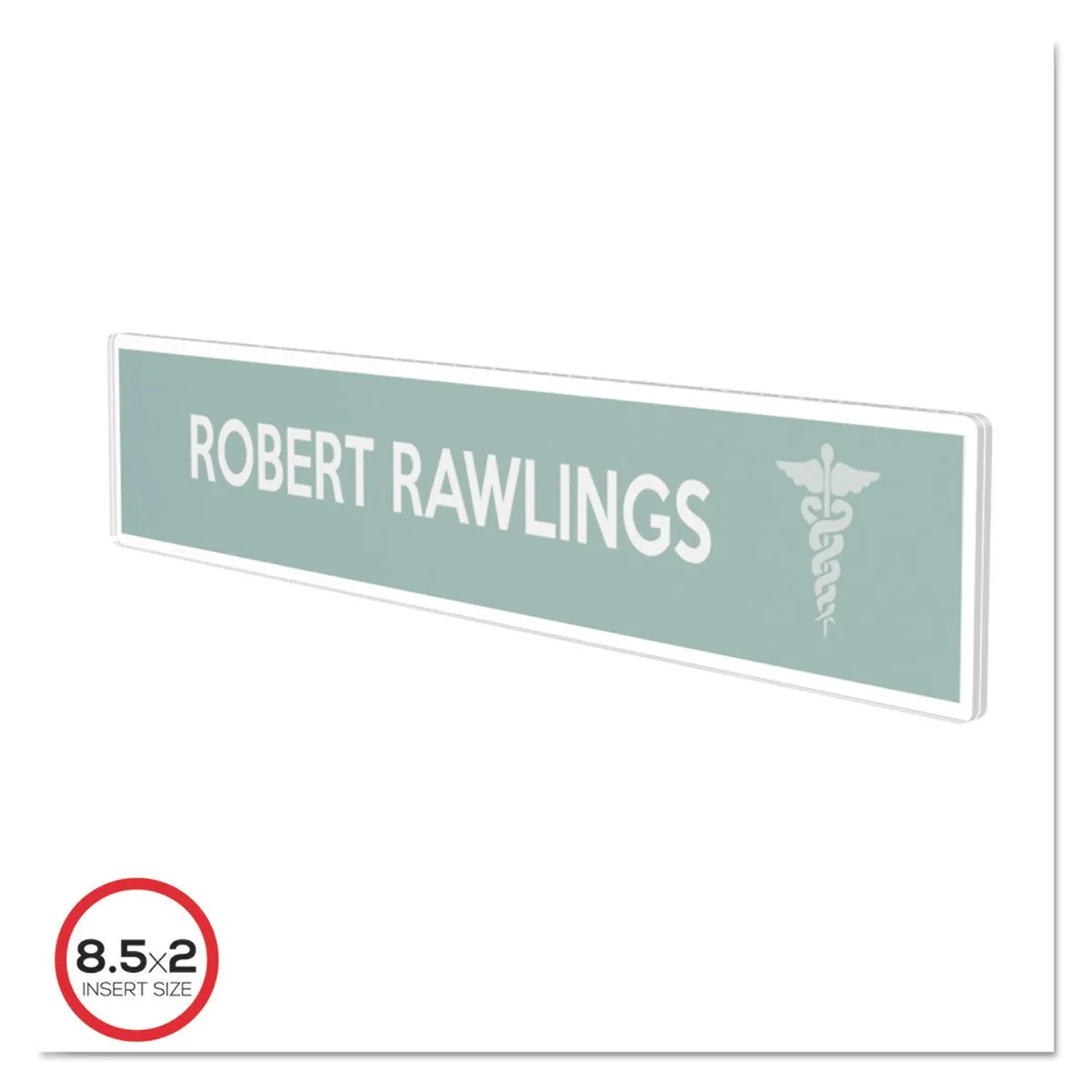 deflect-o deflect-o 587501 Cubicle Sign 8.5 x 2 Clear — product photo