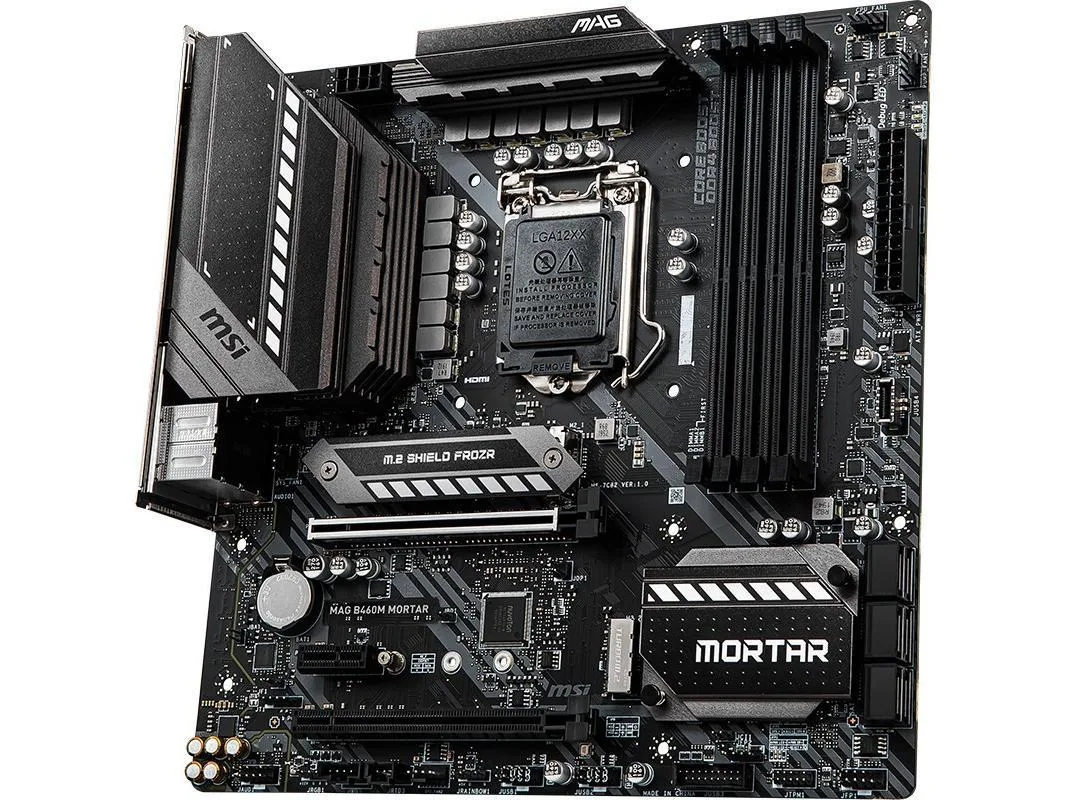 MSI MSI MAG B460M MORTAR DDR4 128GB Intel motherboard — product photo