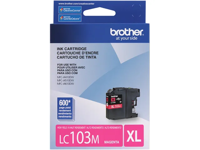 Brother Brother LC103MS Magenta Ink Cartridge Single Pack 600 Pages — product photo