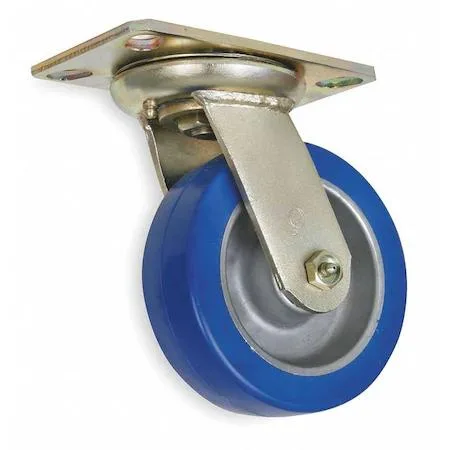10 inch polyurethane swivel plate caster with aluminum core wheel