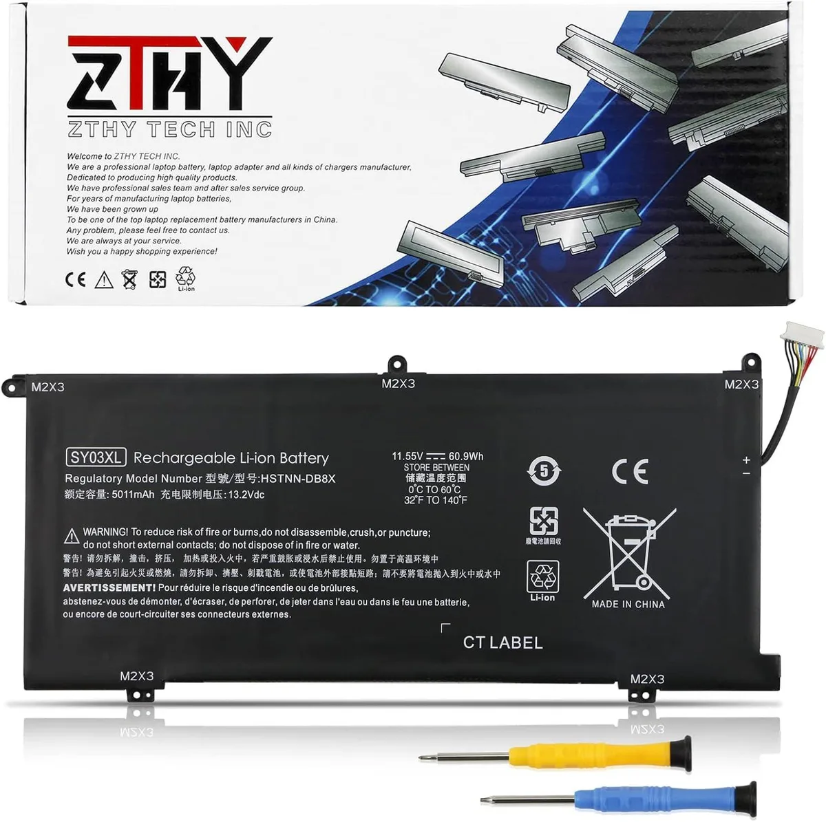 TAURKENAM TAURKENAM SY03XL 11.55V 60.9Wh laptop battery — product photo