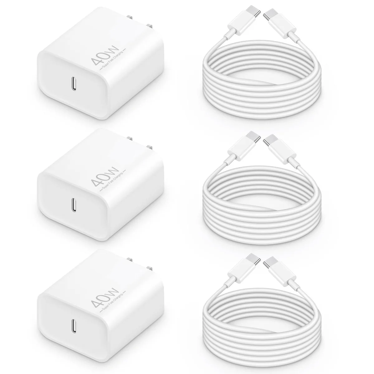 No Sew No Sew MXC-040 USB-C to DVI phone cable 6 ft 40W 480 Mbps white — product photo