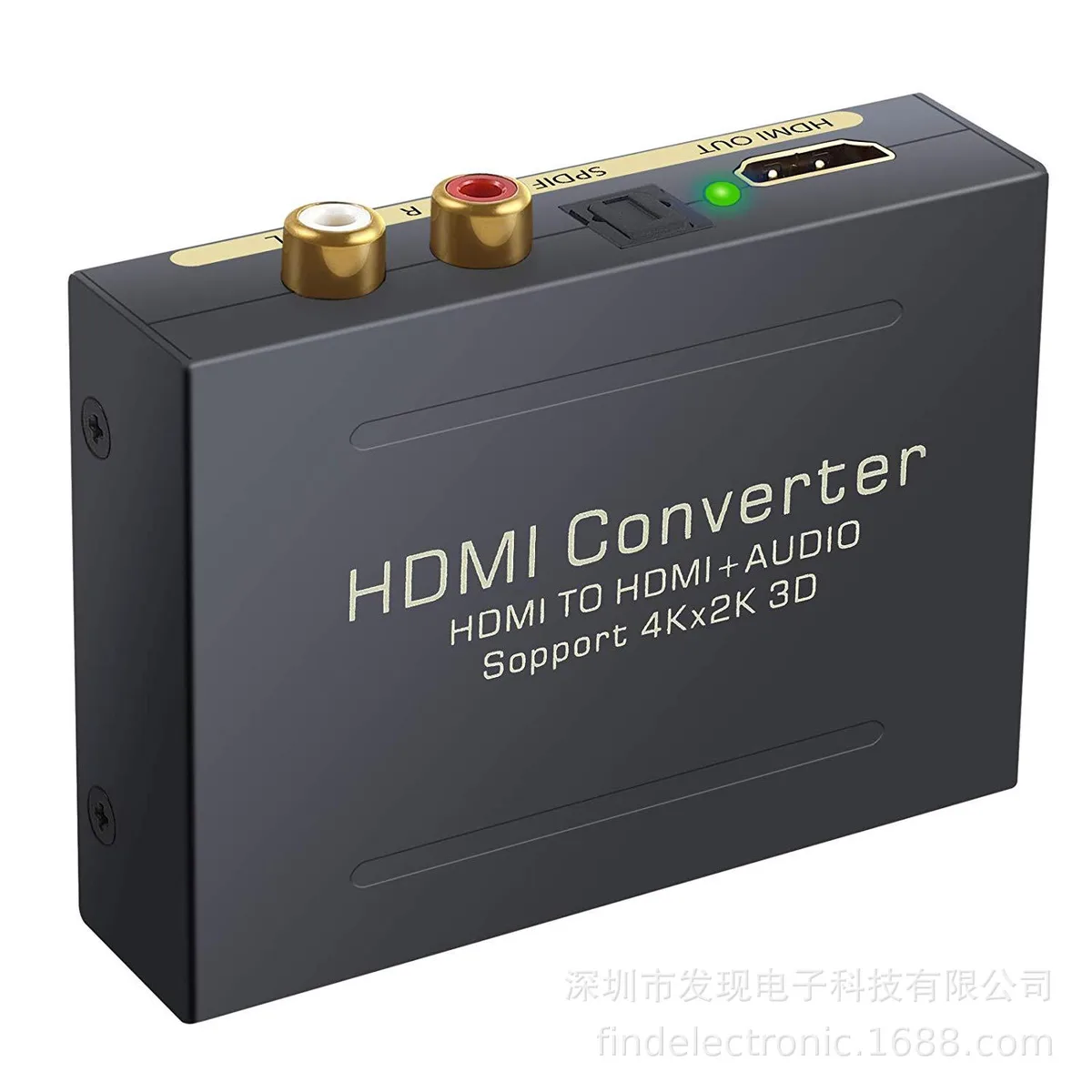 LUOM LUOM HDMI Audio Extractor 4K 30Hz Optical RCA audio video converter — product photo