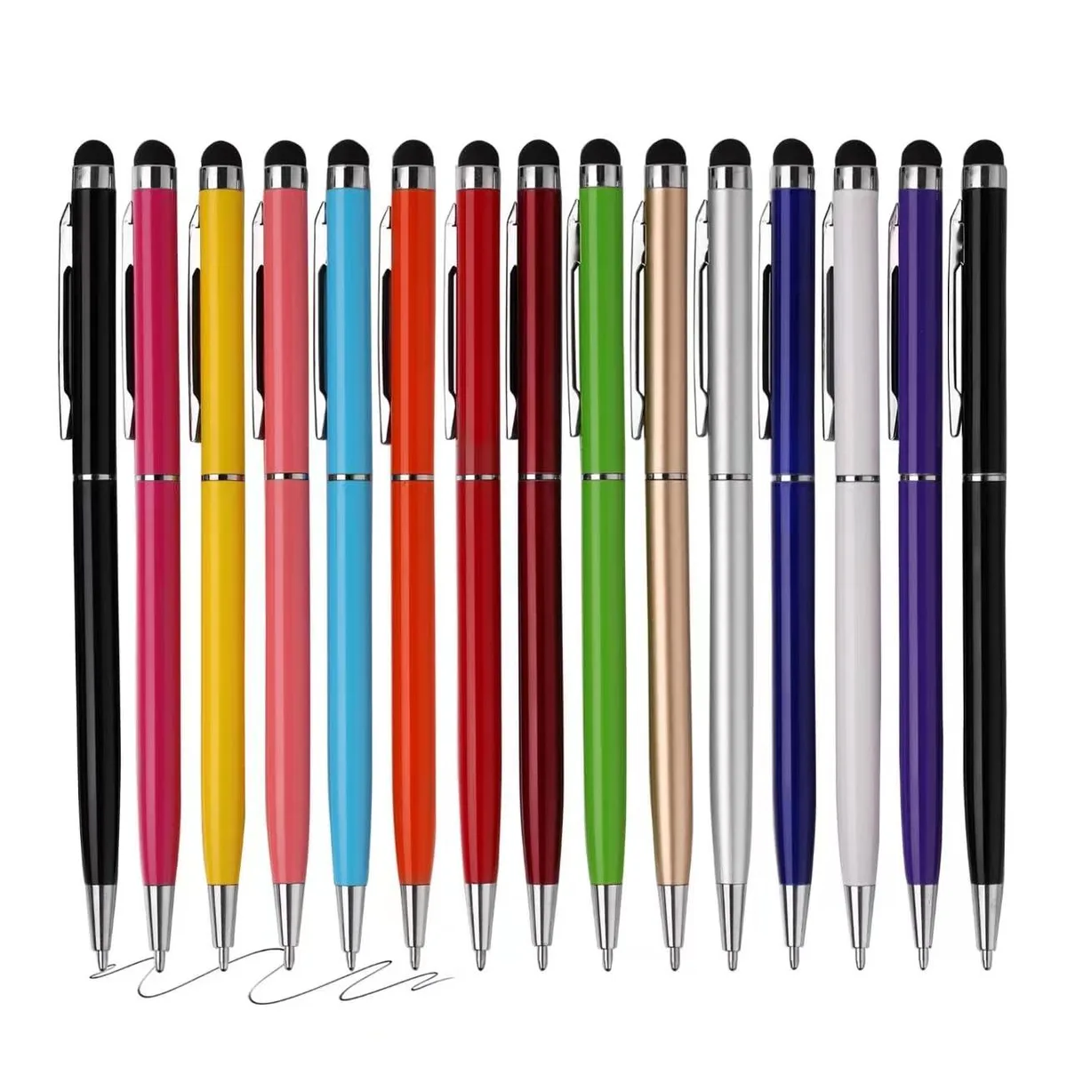  FIRCRE 2-in-1 Stylus Ballpoint Pens 15 Pack 14 Colours 5.5 in — product photo